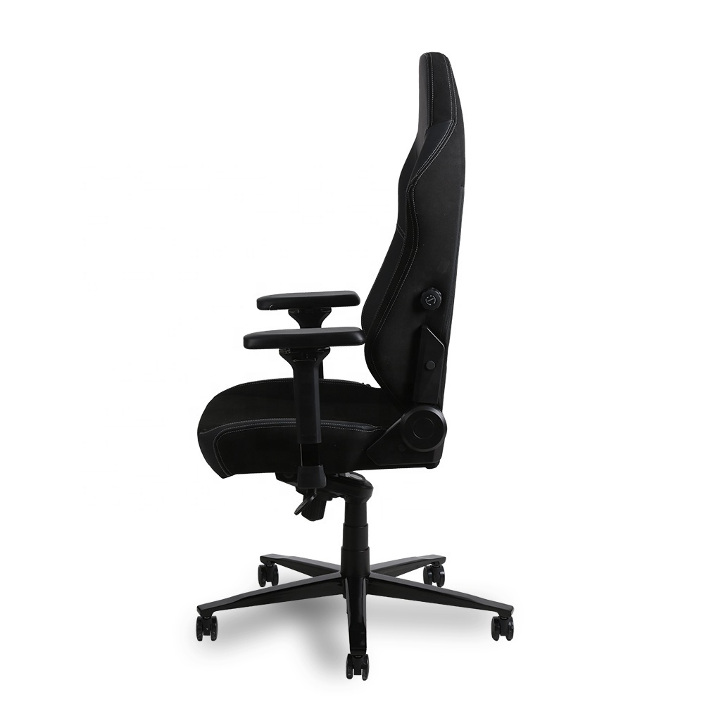 leather and fabric splicing enlarged size five-star Wider backrest and seat cushion computer gaming chair