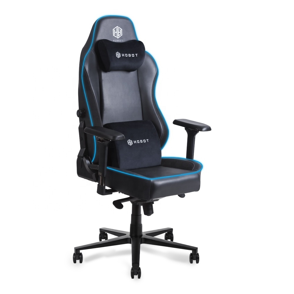 Ergonomic gaming chair Lumbar Support System  Multi Layered Synthetic Leather High Density Foam Cushions  with RGB Right