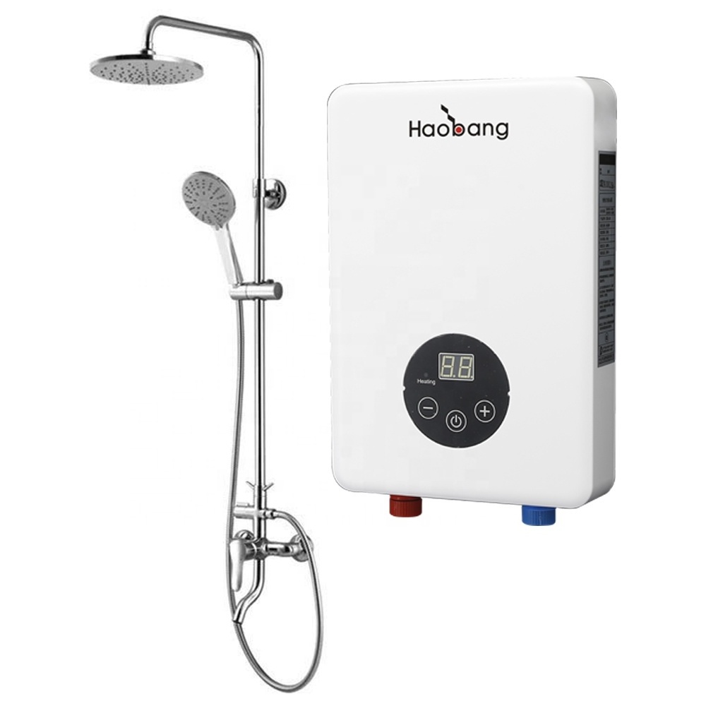 2022 New Arrival Mini 6KW Bathroom Instant Tankless Electric Hot Water Heater