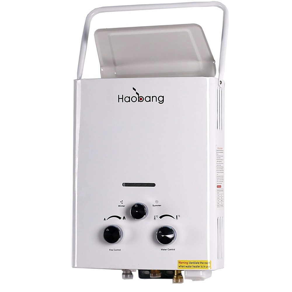 Popular Instant Tankless 6L Gas Water Heater for Outdoor Camping