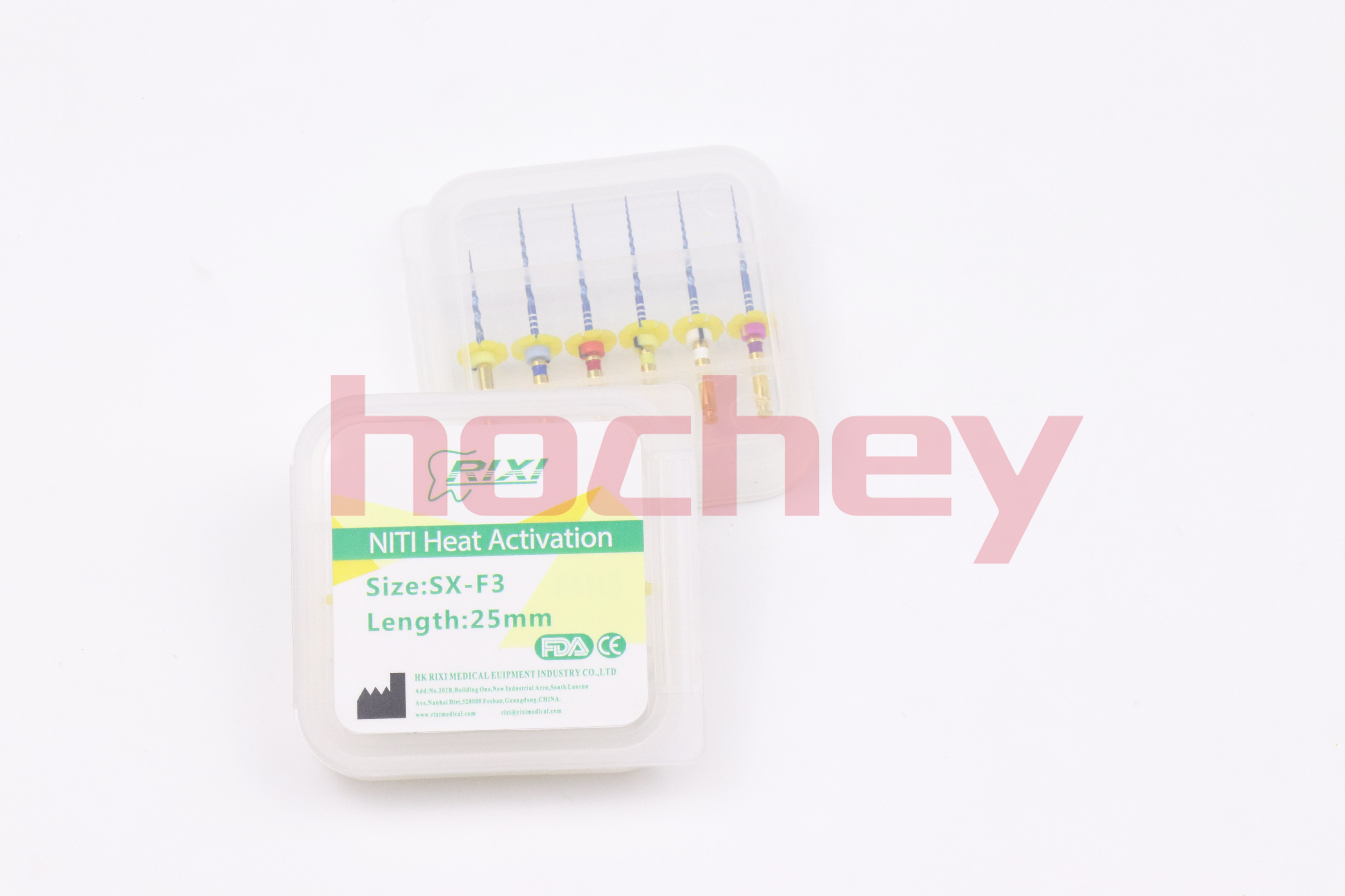 Hochey Medical NiTi root canal file tube for MRF machine File Open Channel Large Taper Heat Activated Oral Dental Rotary Files