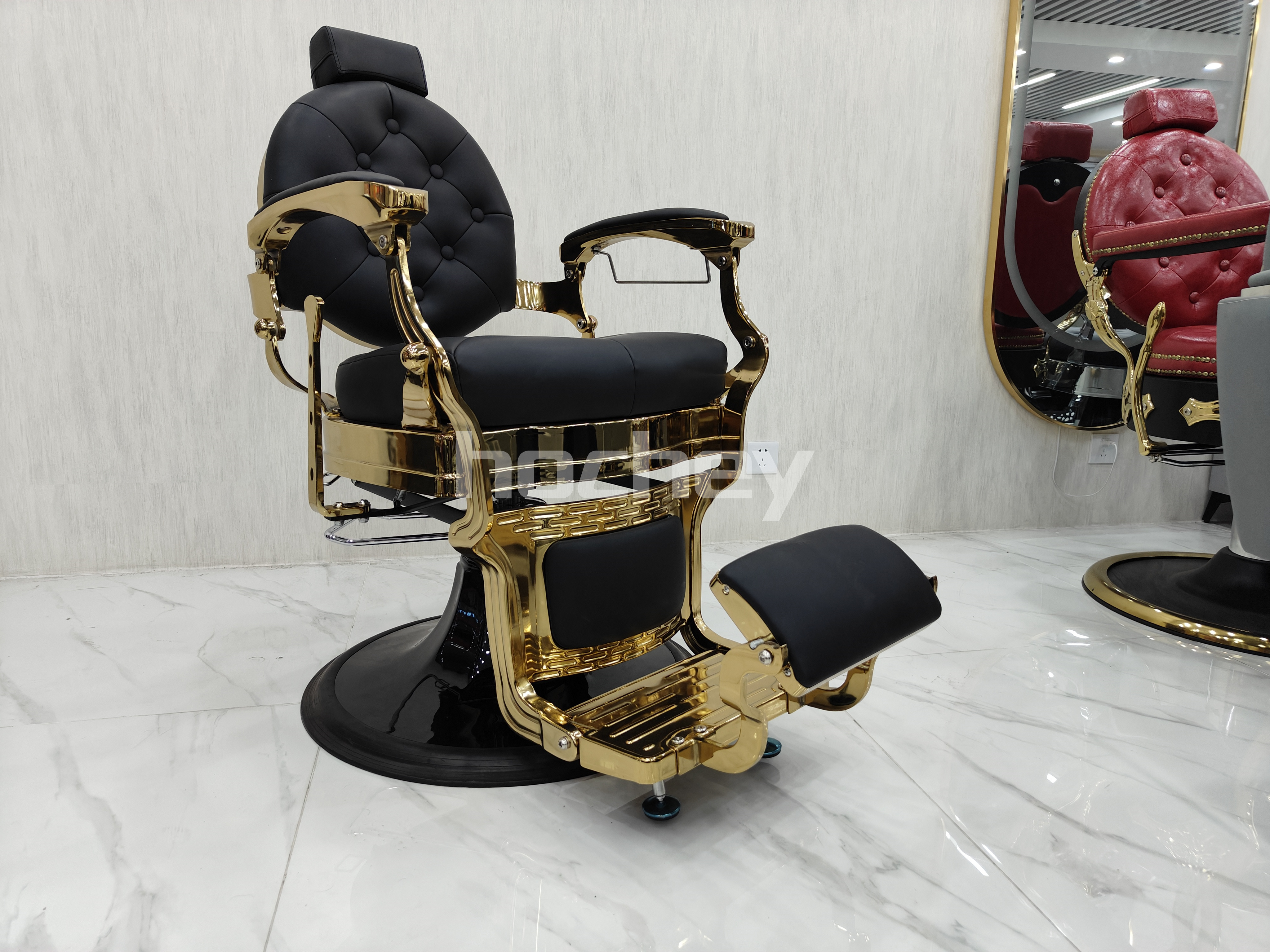 Hochey factory salon furniture hairdressing hair spa massage bed used barber chairs for sale