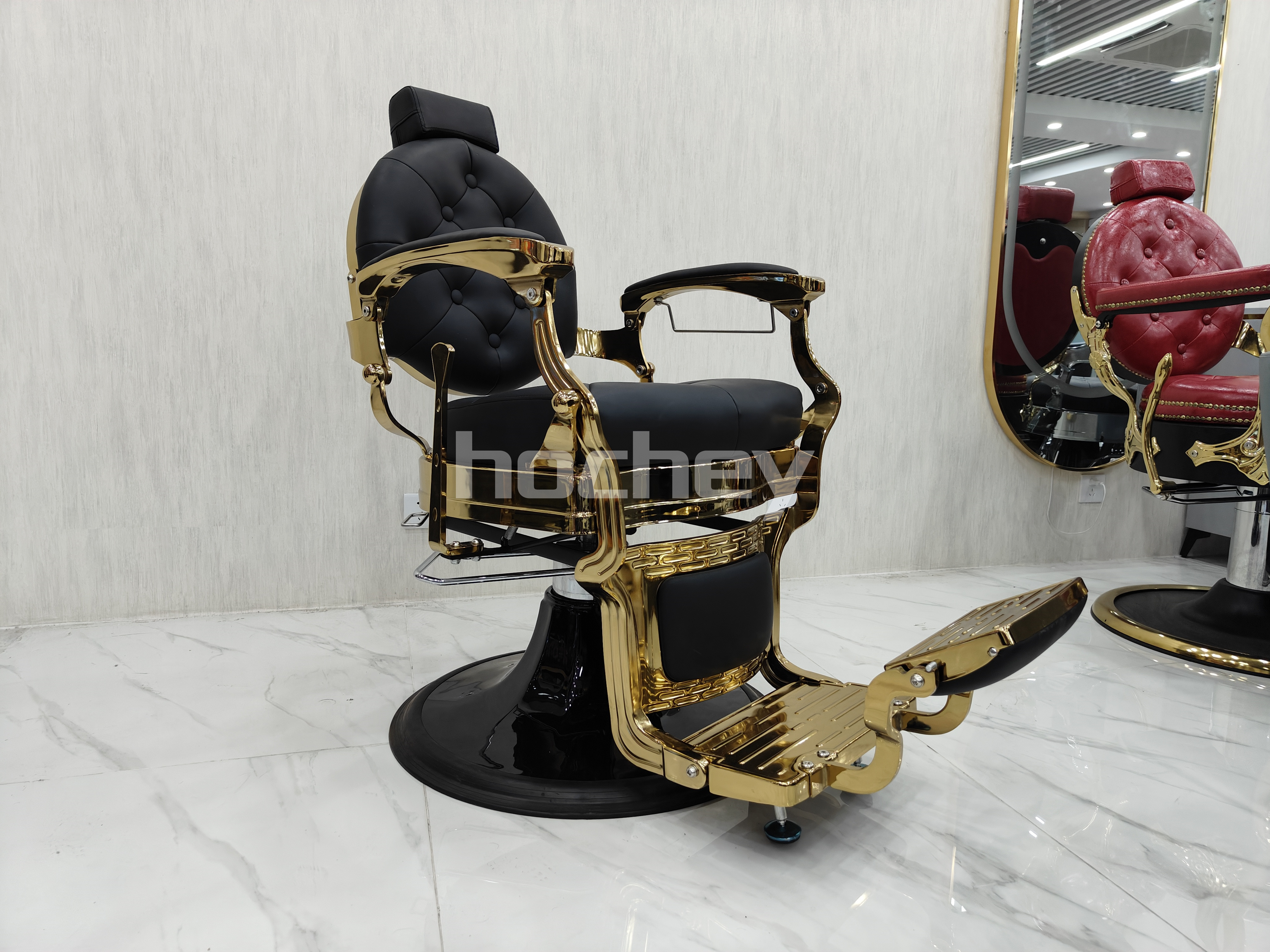 Hochey factory salon furniture hairdressing hair spa massage bed used barber chairs for sale