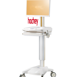 Hochey  Height Adjustable ABS Instrument Mobile Medical CartHospital Emergency Medical Trolley Computer Equipment Cart