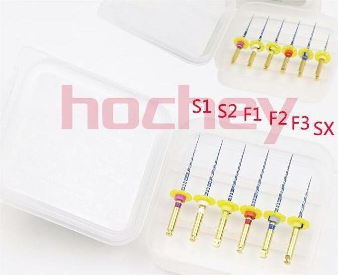 Hochey Medical NiTi root canal file tube for MRF machine File Open Channel Large Taper Heat Activated Oral Dental Rotary Files