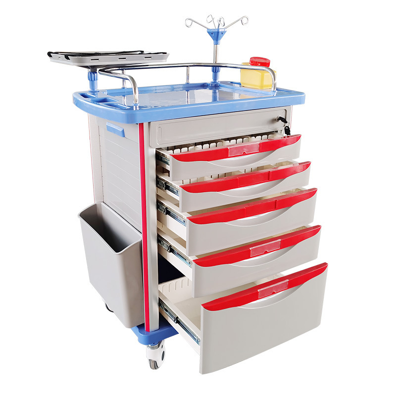 Hochey High Quality Trolley Ultrasound Machine Custom Stainless Steel Trolleys Carts Medical Equipment With CE Certificate