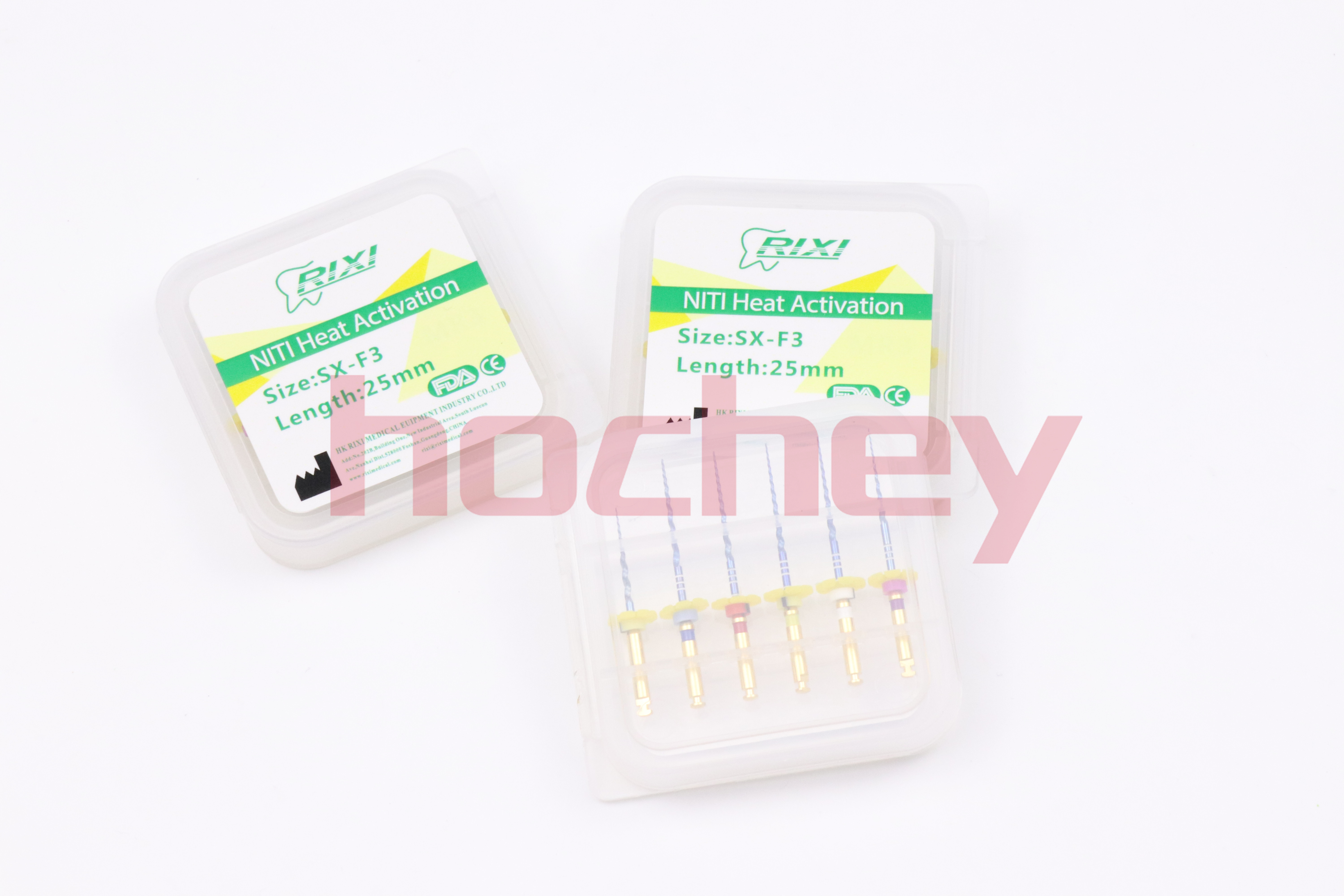 Hochey Medical NiTi root canal file tube for MRF machine File Open Channel Large Taper Heat Activated Oral Dental Rotary Files