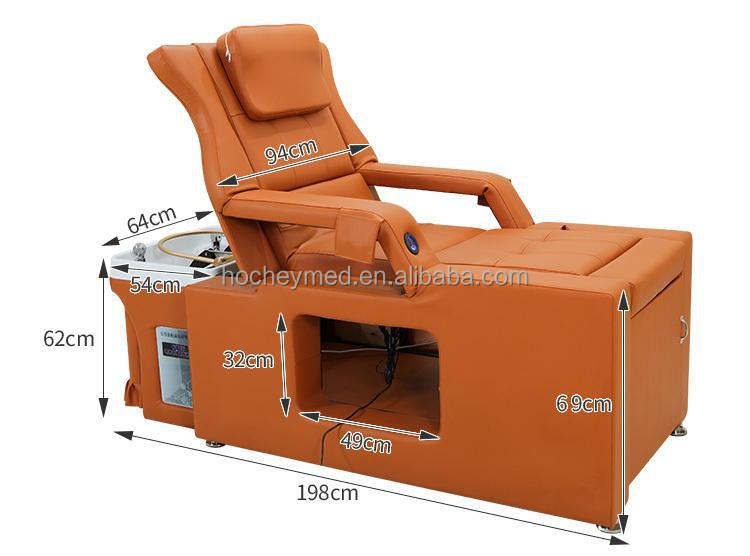 High Quality Salon Furniture Flat Lay Shampoo Bed Hair Washing Massage Chair With Water Circulation And Steamer