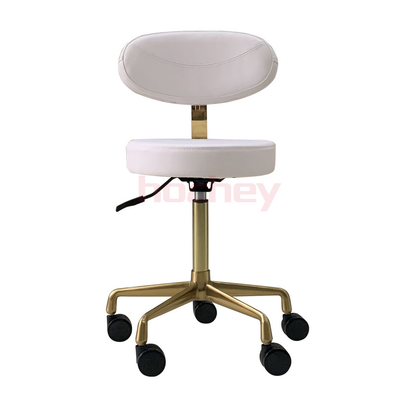 Hochey Salon furniture fashion cosmetic nail chairs foldable makeup chair with headrest makeup stool for lady