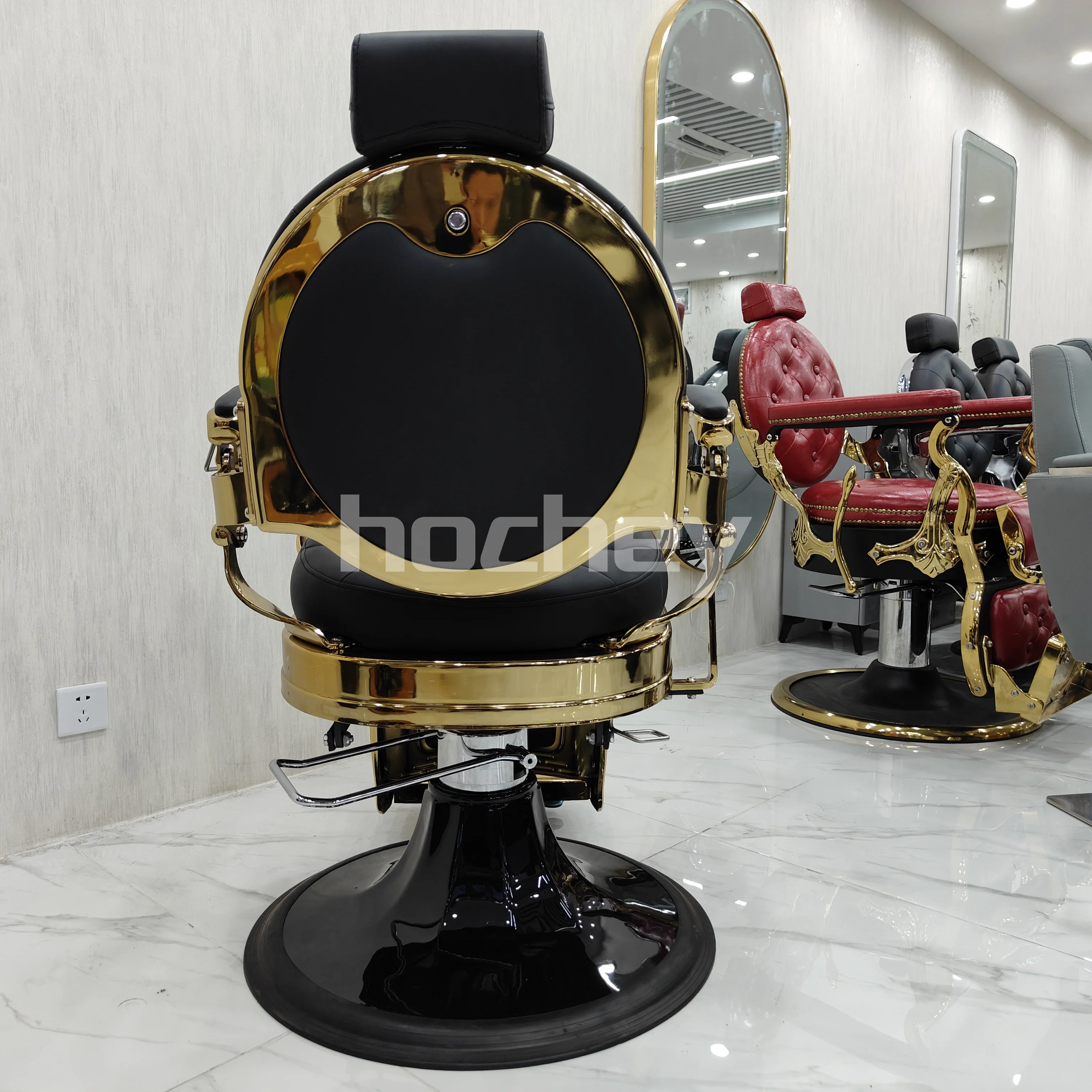 Hochey factory salon furniture hairdressing hair spa massage bed used barber chairs for sale