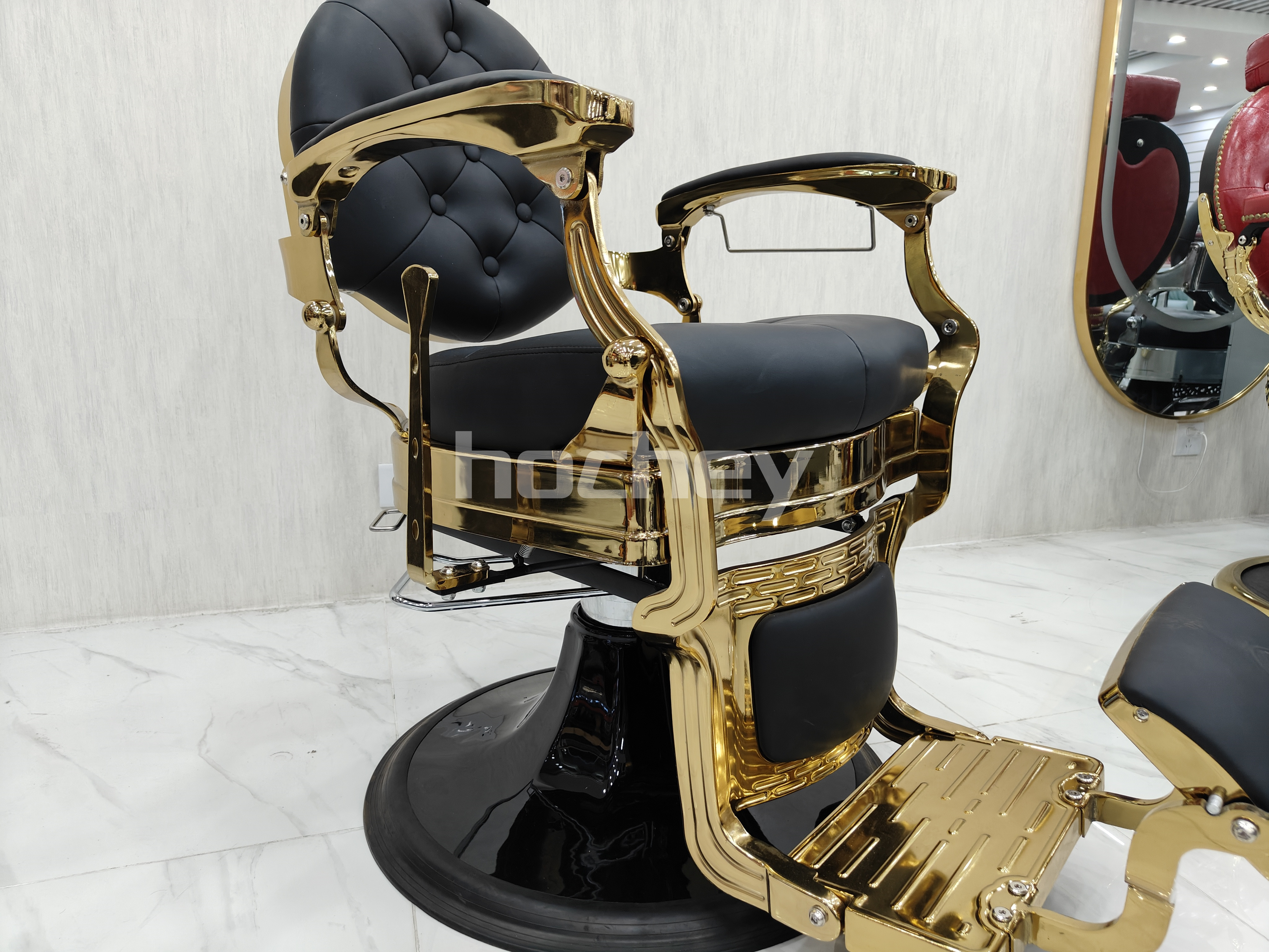 Hochey factory salon furniture hairdressing hair spa massage bed used barber chairs for sale