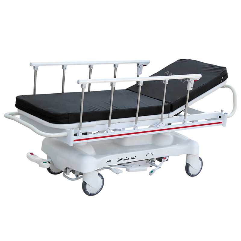 ABS mechanical medical transport patient folding wheelchair ambulance emergency stretcher