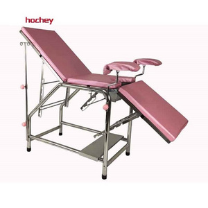 Clinic gynecological examination chair obstetric table with stirrup