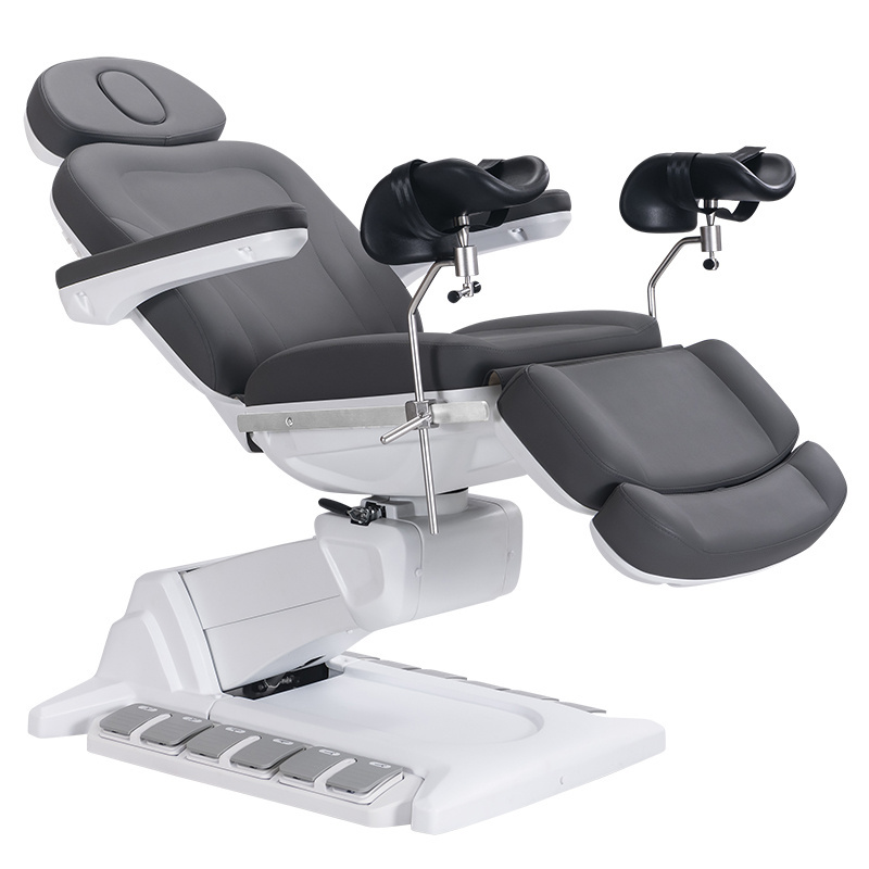 HOCHEY Hot sale beauty salon 3motor 4 motor spa furniture electric massage bed cosmetic facial beauty bed with stirrup