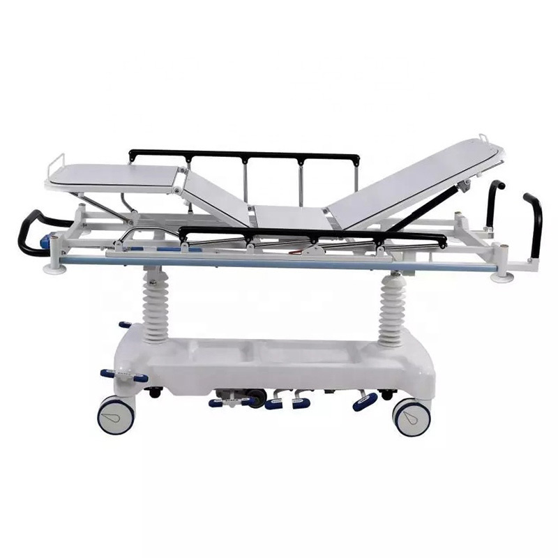 ABS mechanical medical transport patient folding wheelchair ambulance emergency stretcher