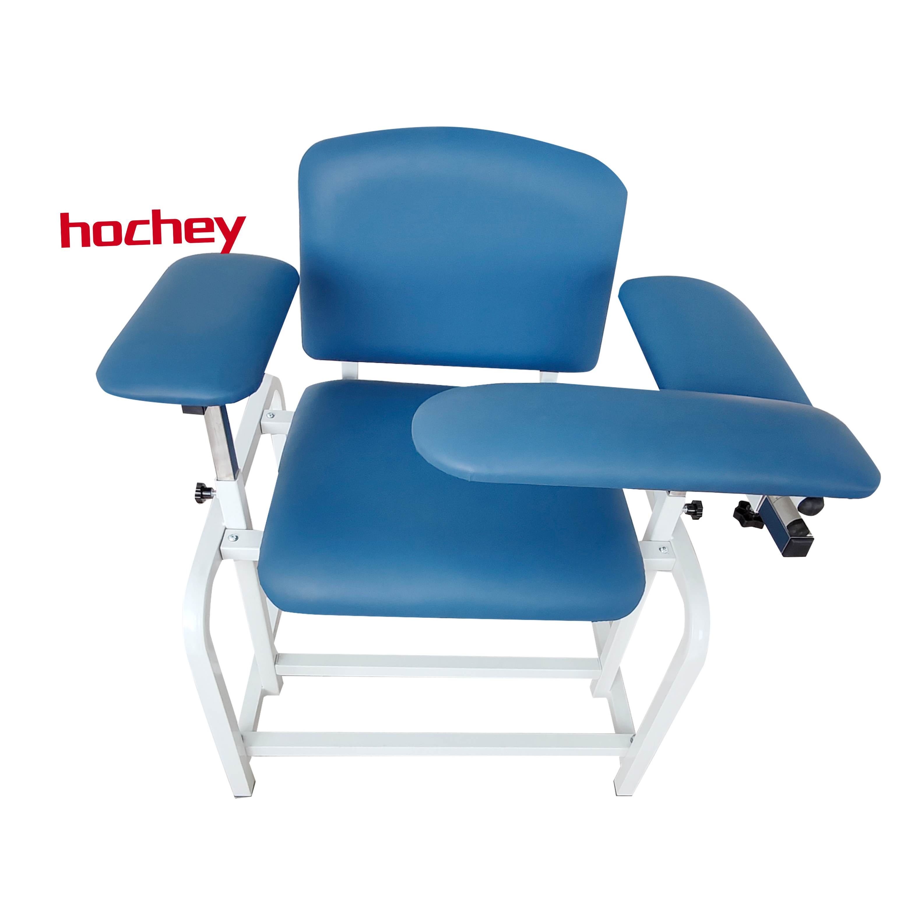 Hochey Medical Adjustable Medical Phlebotomy Donor Chair Hospital Used Manual Infusion Dialysis Chair For Hospital