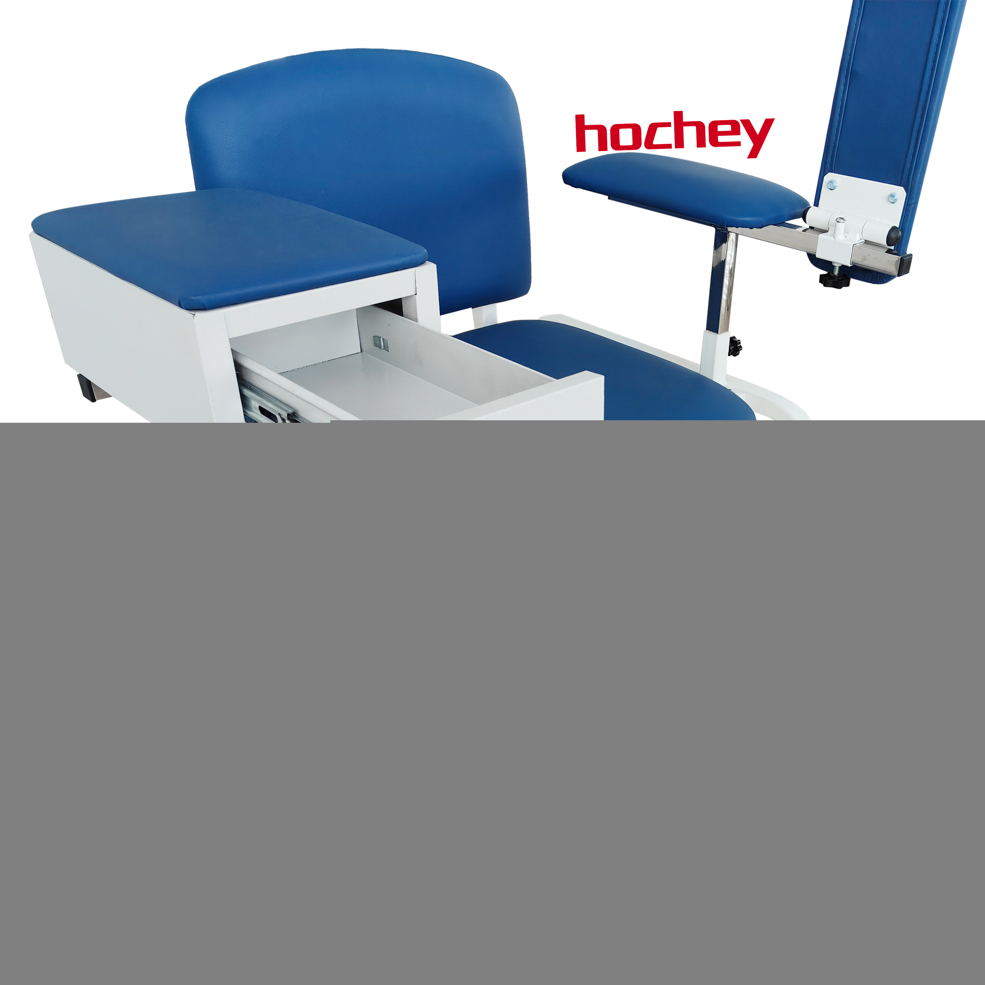 Hochey Medical Adjustable Medical Phlebotomy Donor Chair Hospital Used Manual Infusion Dialysis Chair For Hospital