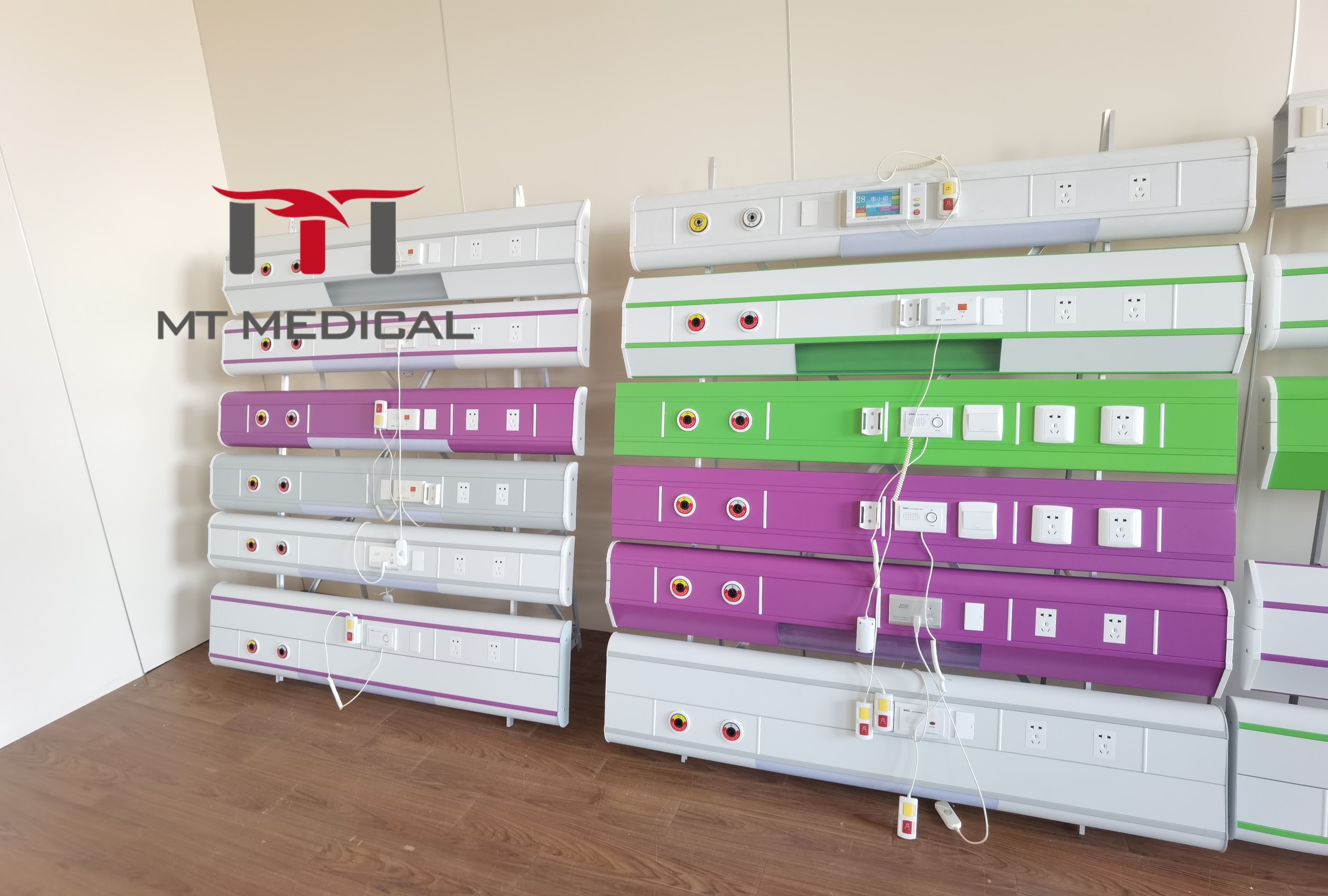 Hochey Medical Hospital Bed Head Unit Price Medical Gas Bed Head Units Hospital Aluminum Profile Bed Head Unit For Ward ICU