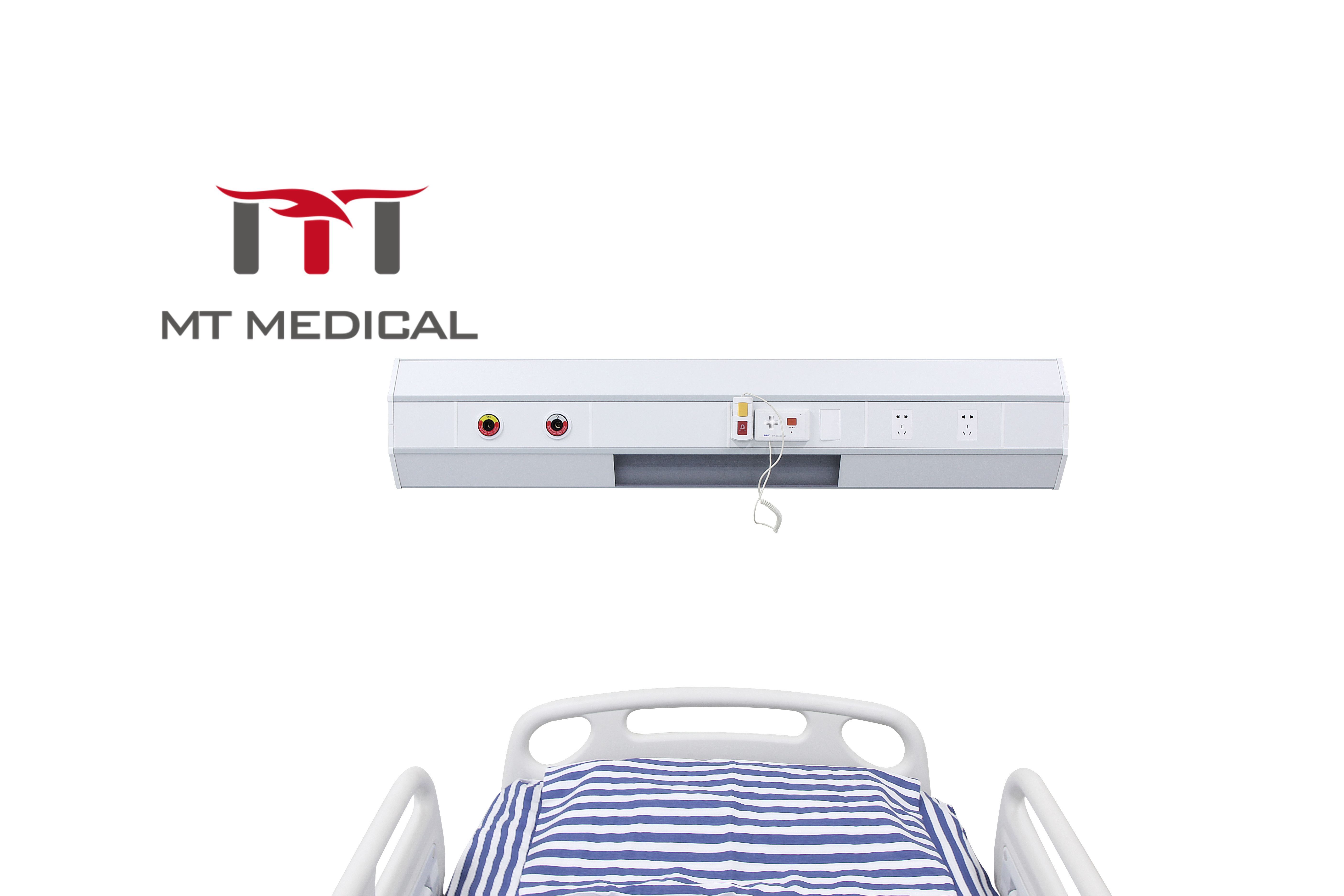 Hochey Medical High Quality Medical Gas Bed Head Units Hospital Horizontal Bed Head Units For Ward ICU