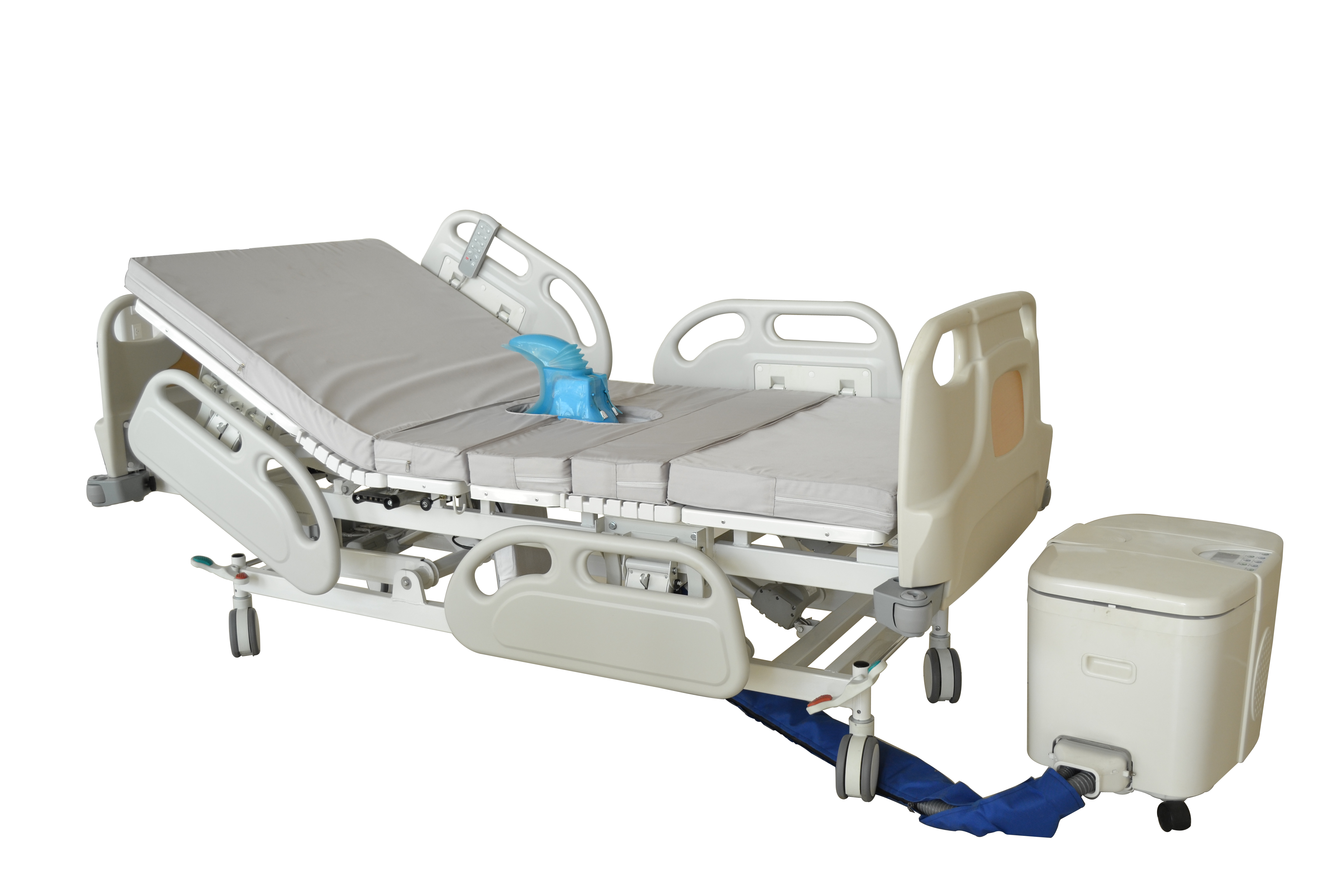 MT Medical 12 Functions Electric Adjustable Elderly Medical Hospital Bed With Toilet Home Care Nursing Bed