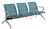 Hot Selling Medical Modern Solid 2/3/4/5 Seats Stainless Steel Waiting ChairsBlack Leather Waiting Room Chairs For Hospital