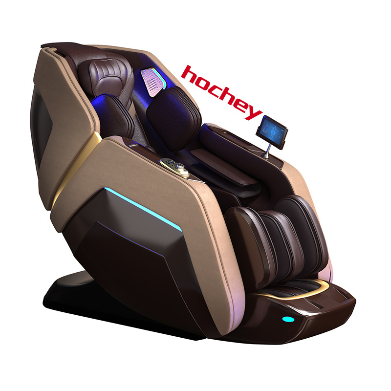 Hochey New Design Luxury Shiatsu Massage Chair Foot Spa Sl Track Full Body Massage Seat Zero Gravity Massage Chair