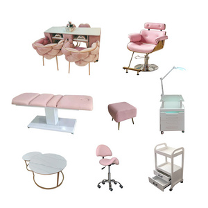 Heavy Duty Beauty Salon Furniture Saloon Equipments Sets Shampoo Chairs Mirror Station Hairdressing Chairs Styling Saloon Chair