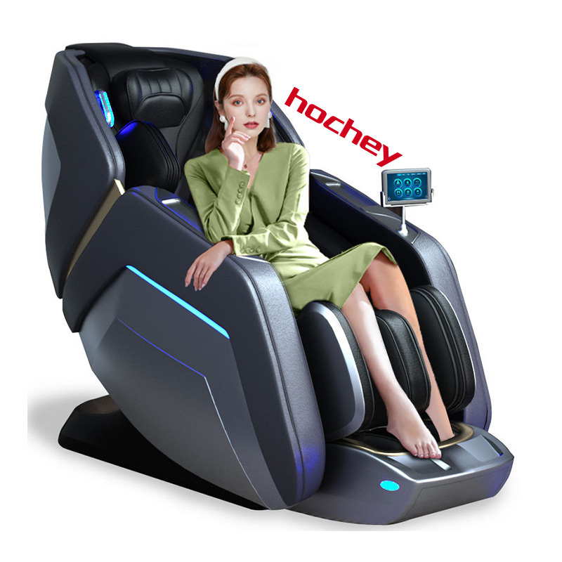 Hochey New Design Luxury Shiatsu Massage Chair Foot Spa Sl Track Full Body Massage Seat Zero Gravity Massage Chair