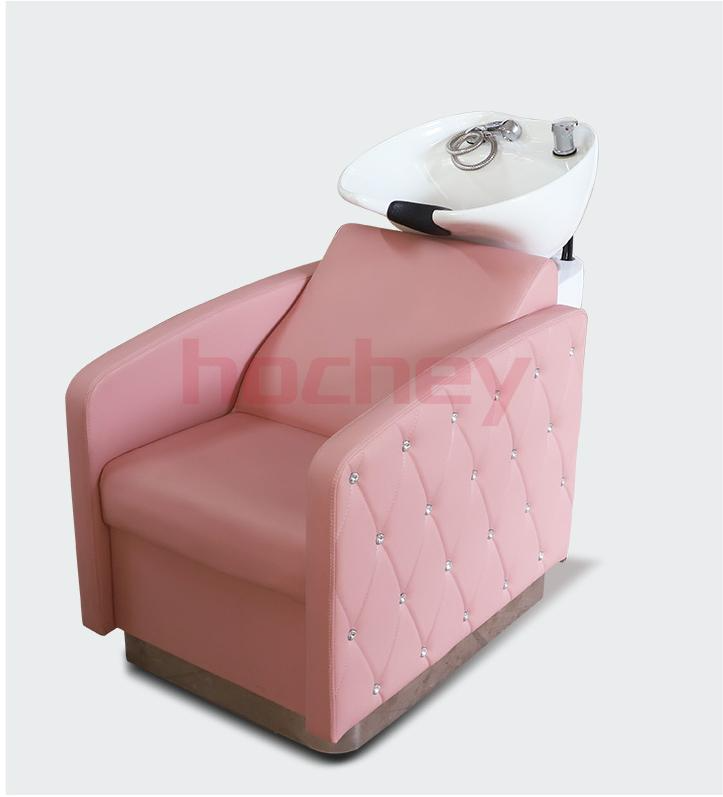 Hochey Salon Furniture Backwash Units Hair Washing Chair Hair Hairdressing with Basin shampoo Chair And Bowl