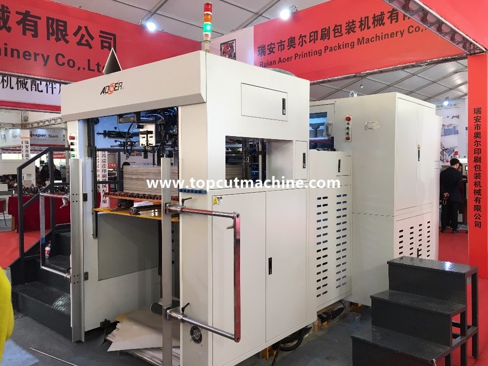 AEM-1080 full auto die cutting and creasing machine for paperboard