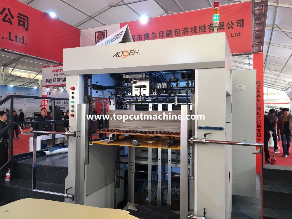 AEM-1080 full auto die cutting and creasing machine for paperboard