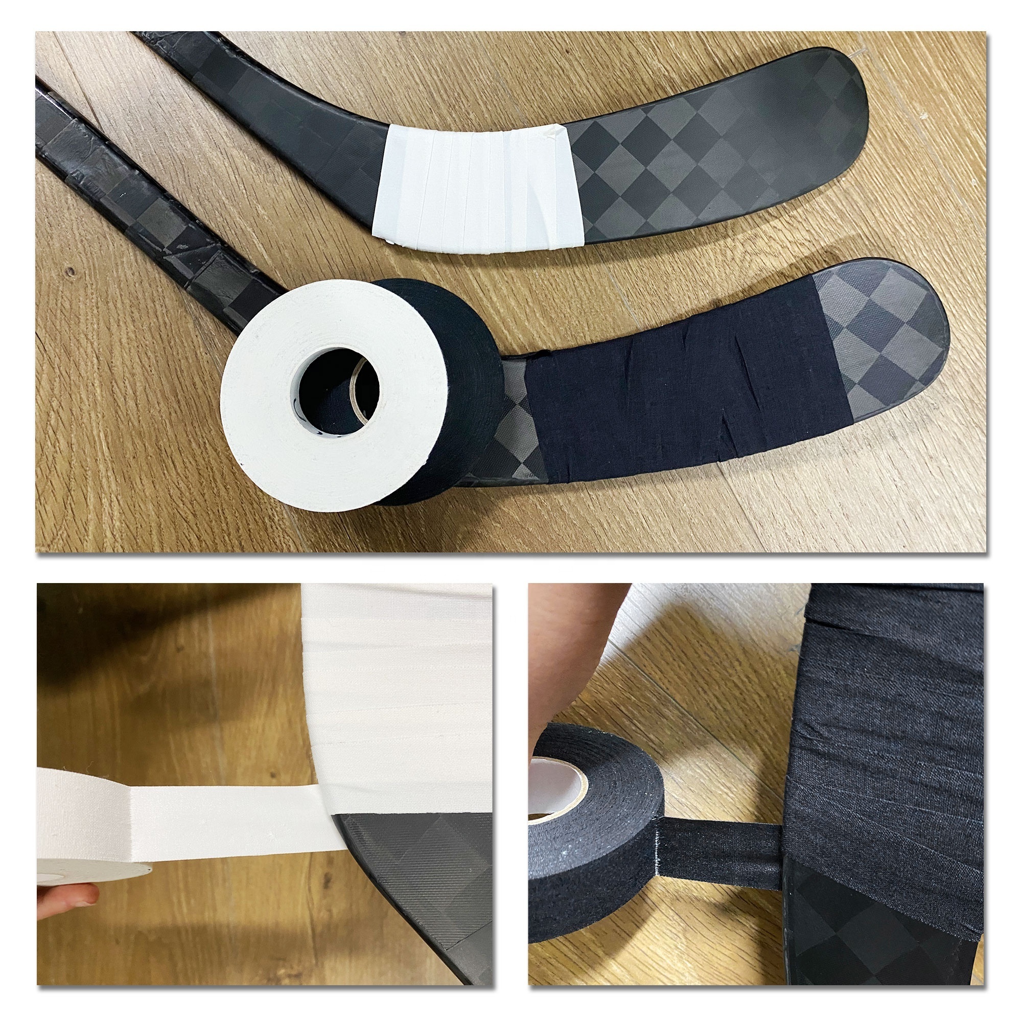 lacrosse sport tape cloth tape Lacrosse Baseball Bat tape Multipurpose for Ice Roller Hockey Stick Blade Handle protector