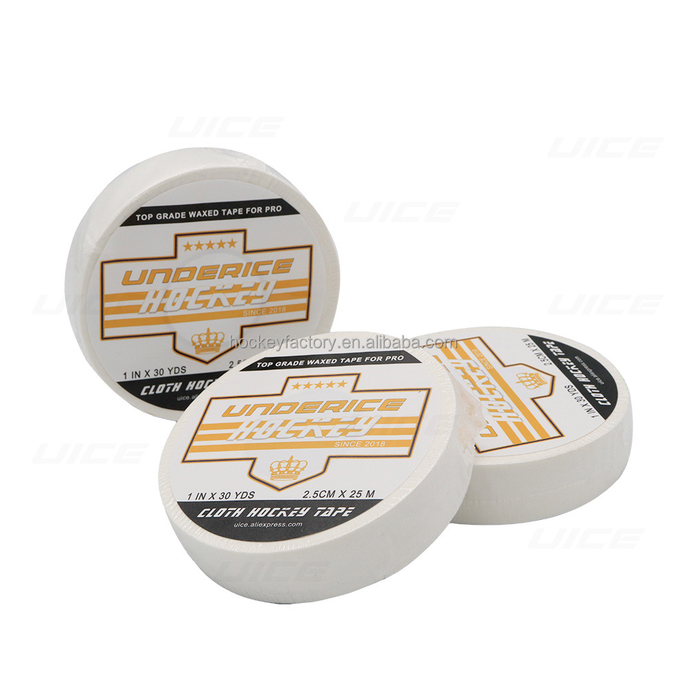 Hot Sale White Black 2.5cm*20m Self-Adhesive Ice Hockey Tape Custom Logo  Hockey Grips Tape