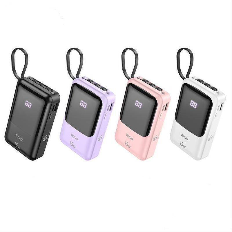 HOCO OEM DK1 10000mAh Cool Tide 4in1 Portable Large Display Power Bank With Cable