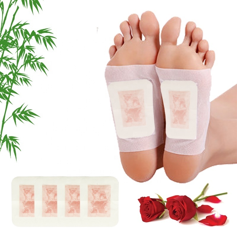 Footpatch Bamboo Vinegar Slim Detox Foot Pads Natural Cleansing Detox Foot Patch ...