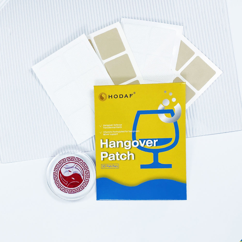 HODAF 30pcs Private label OEM Party Vitamin Transdermal Complex Anti Hangover Alcohol Hangover Patch