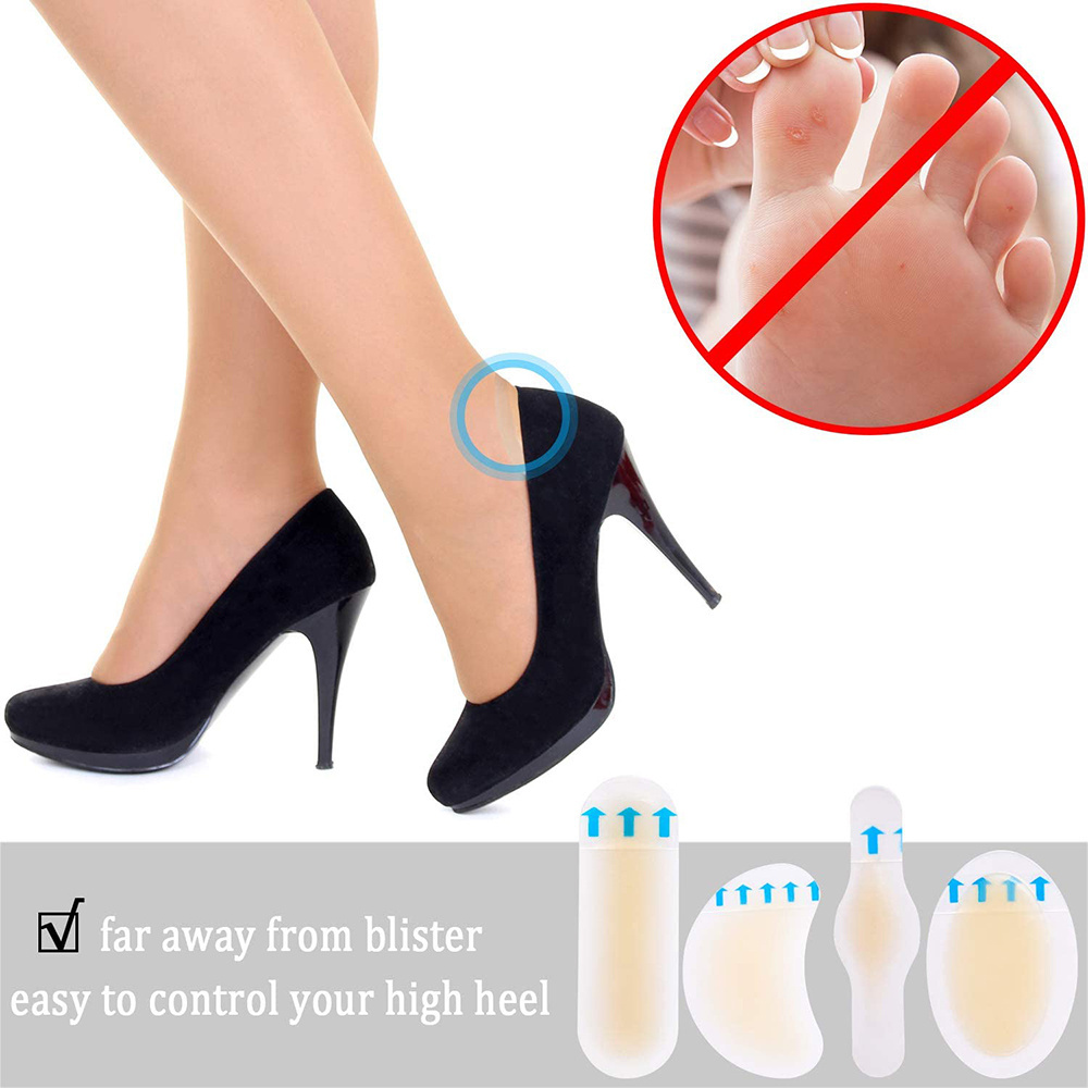 HODAF Feet Care Cushion Blisters And Skin Dressing Patch Hydrocolloid Heel Stickers Shoes High Heels Gel Anti-wear Foot Stickers