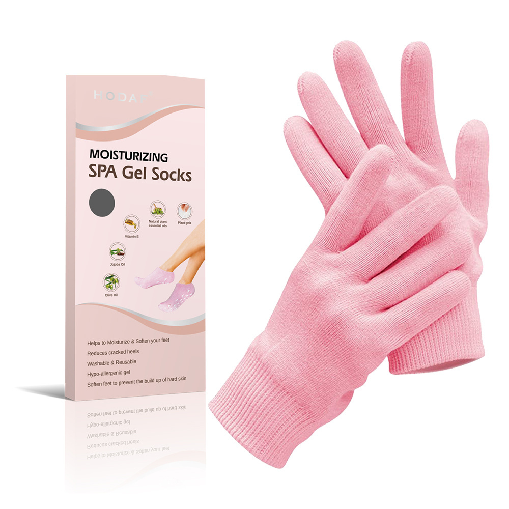 HODAF Beauty Foot Care Silicone Gloves Feet Care hot Selling Products Reusable SPA Gel Gloves