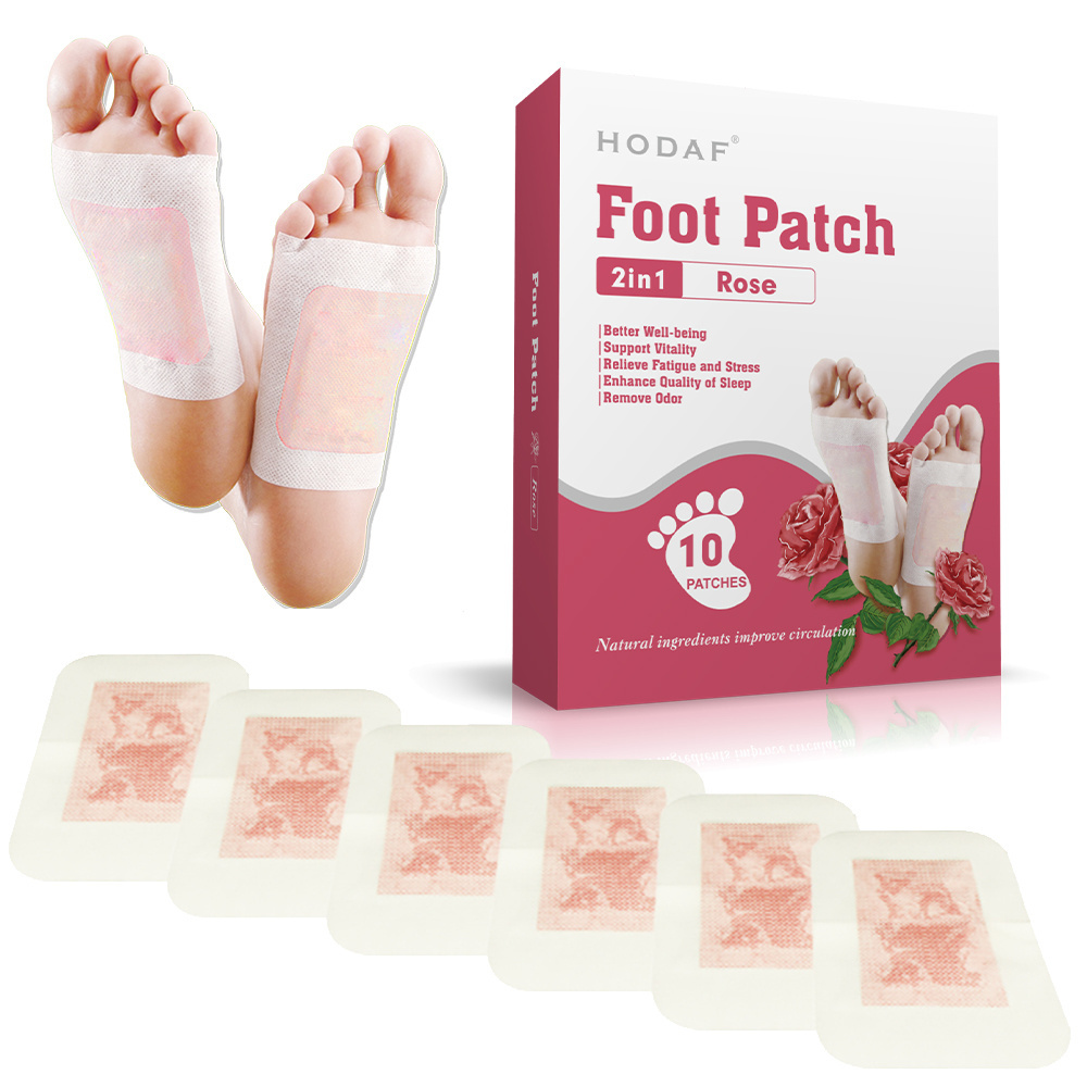 10pcs Pads Feet Slimming Cleansing Herbaladhesive Foot Patches  For Body Toxins