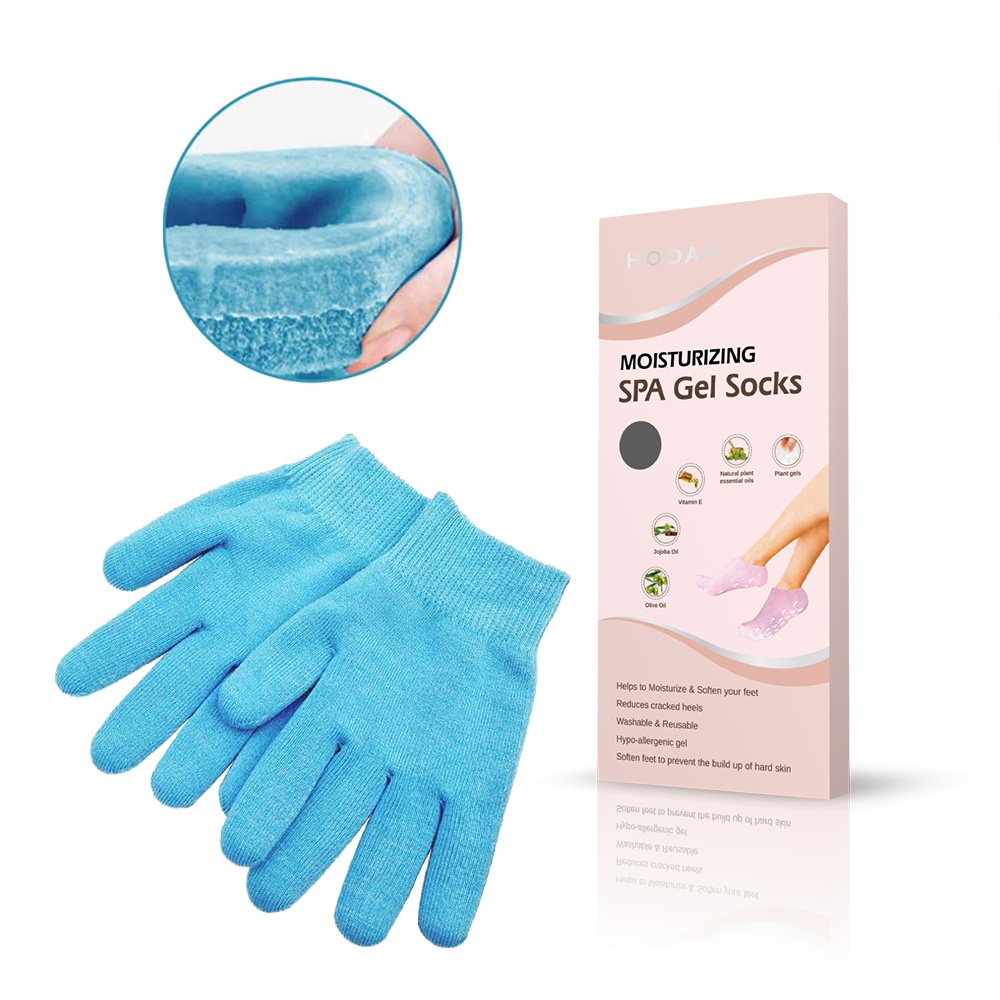 HODAF Beauty Foot Care Silicone Gloves Feet Care hot Selling Products Reusable SPA Gel Gloves