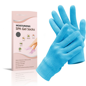 HODAF Beauty Foot Care Silicone Gloves Feet Care hot Selling Products Reusable SPA Gel Gloves