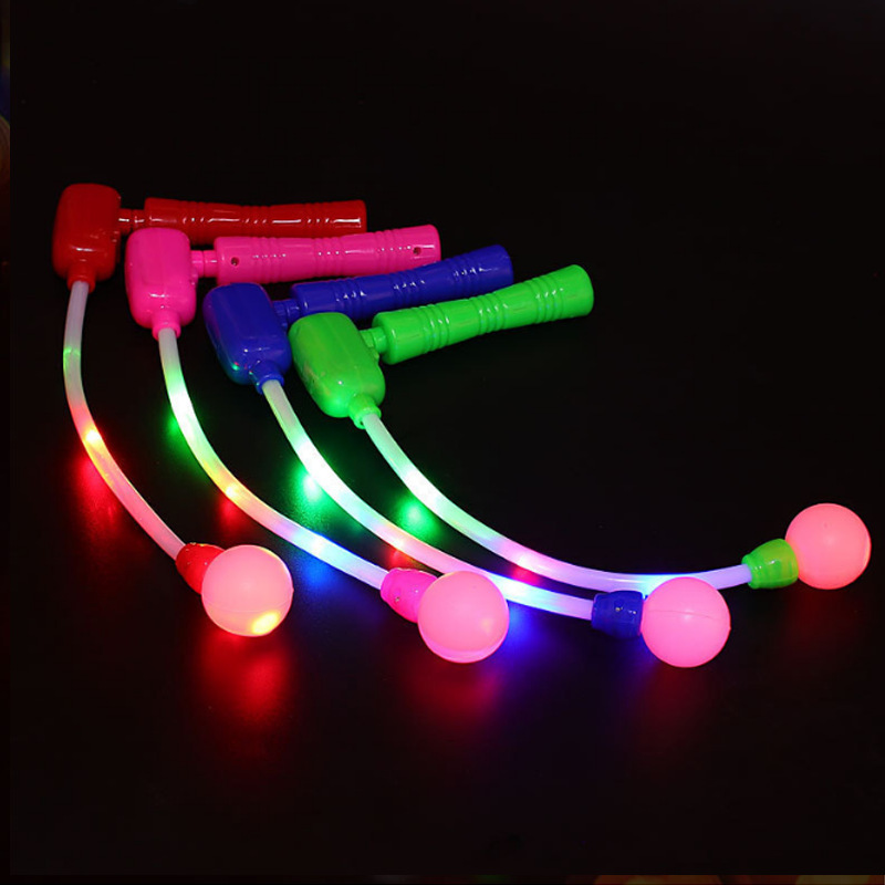 2021 colorful glow rotating stick with music swing lights festival flashing rotate stick LED ball