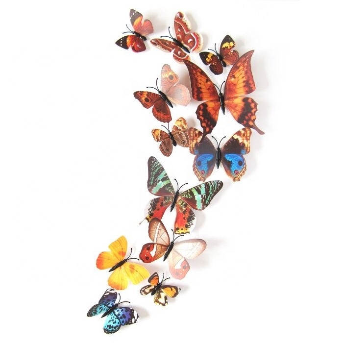 3D Butterfly Stickers DIY Removable Decors Wedding Wall Decals Sticker