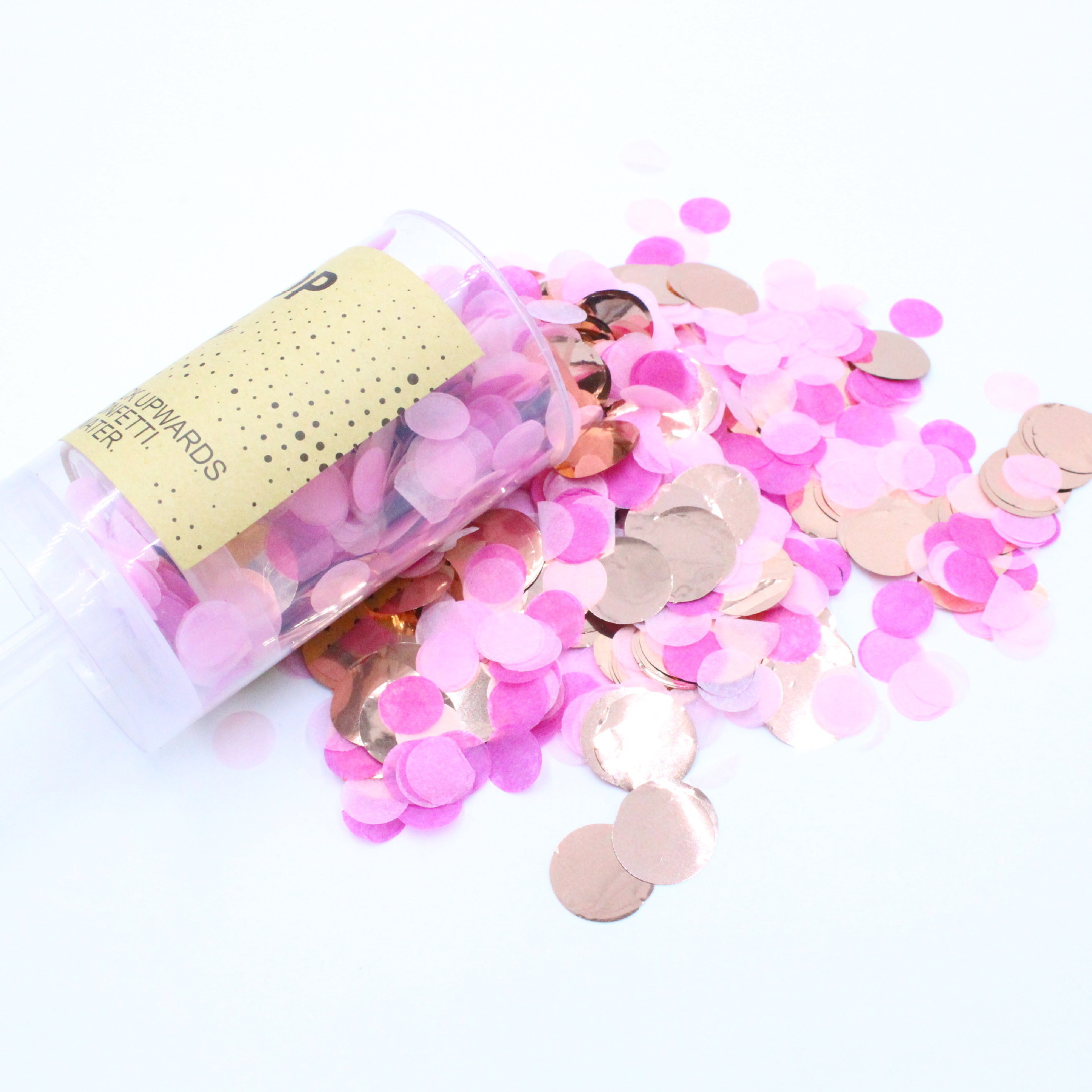 Wedding confeti cannon Customized Bachelorette Party paper confetti tubes Plastic Push Pop Confetti