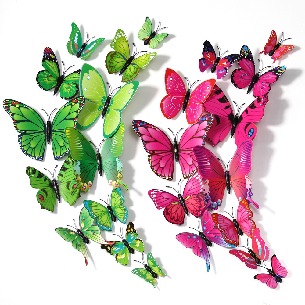 3D Butterfly Stickers DIY Removable Decors Wedding Wall Decals Sticker