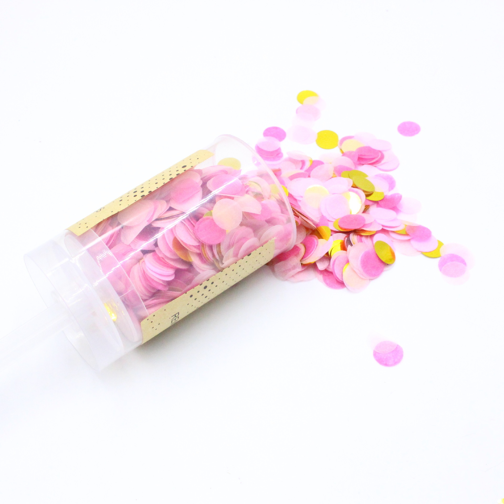 Wedding confeti cannon Customized Bachelorette Party paper confetti tubes Plastic Push Pop Confetti