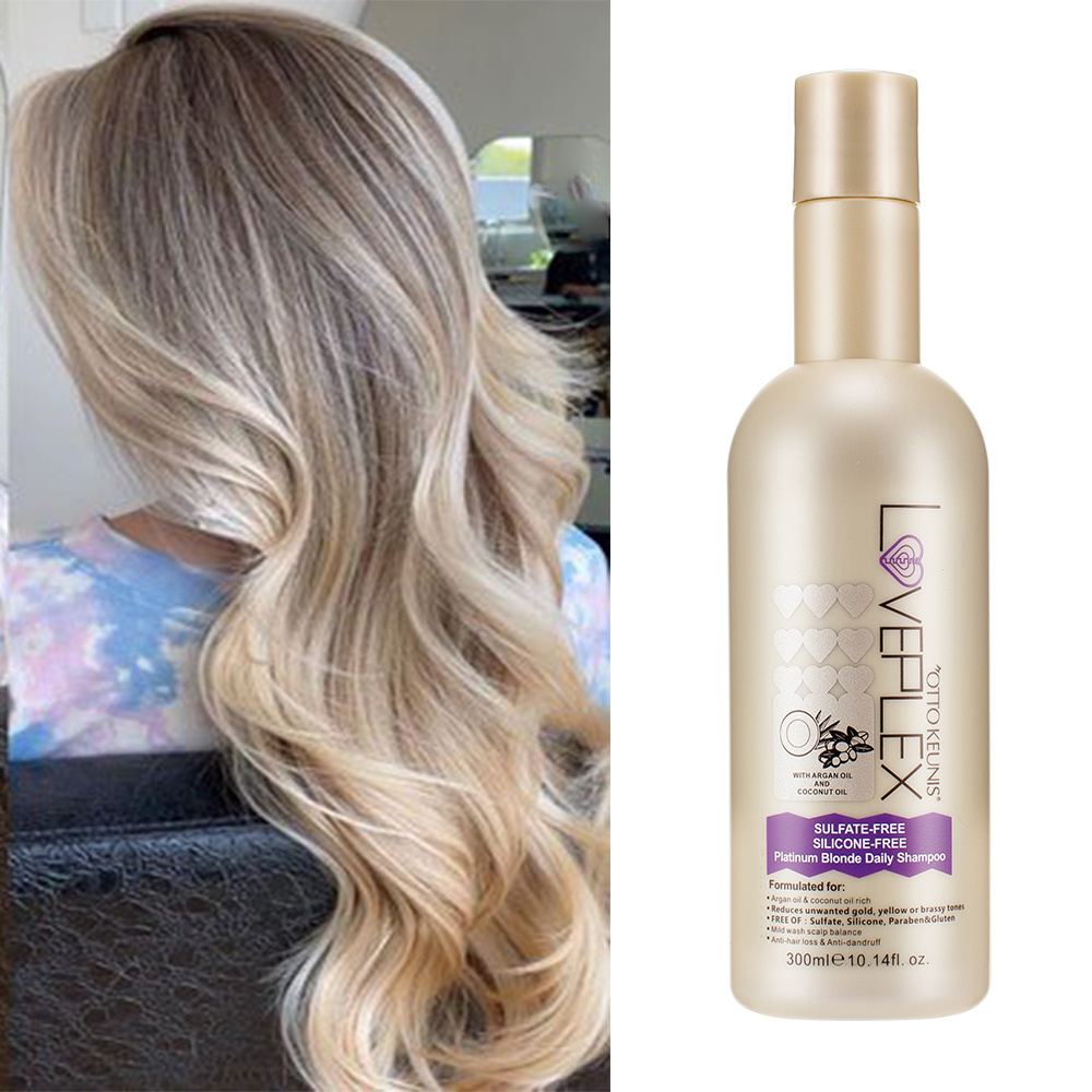 Sulfate Free Silver and Light Blonde Hair to Remove Brass Anti-Yellow Shampoo for Natural Blonde hair