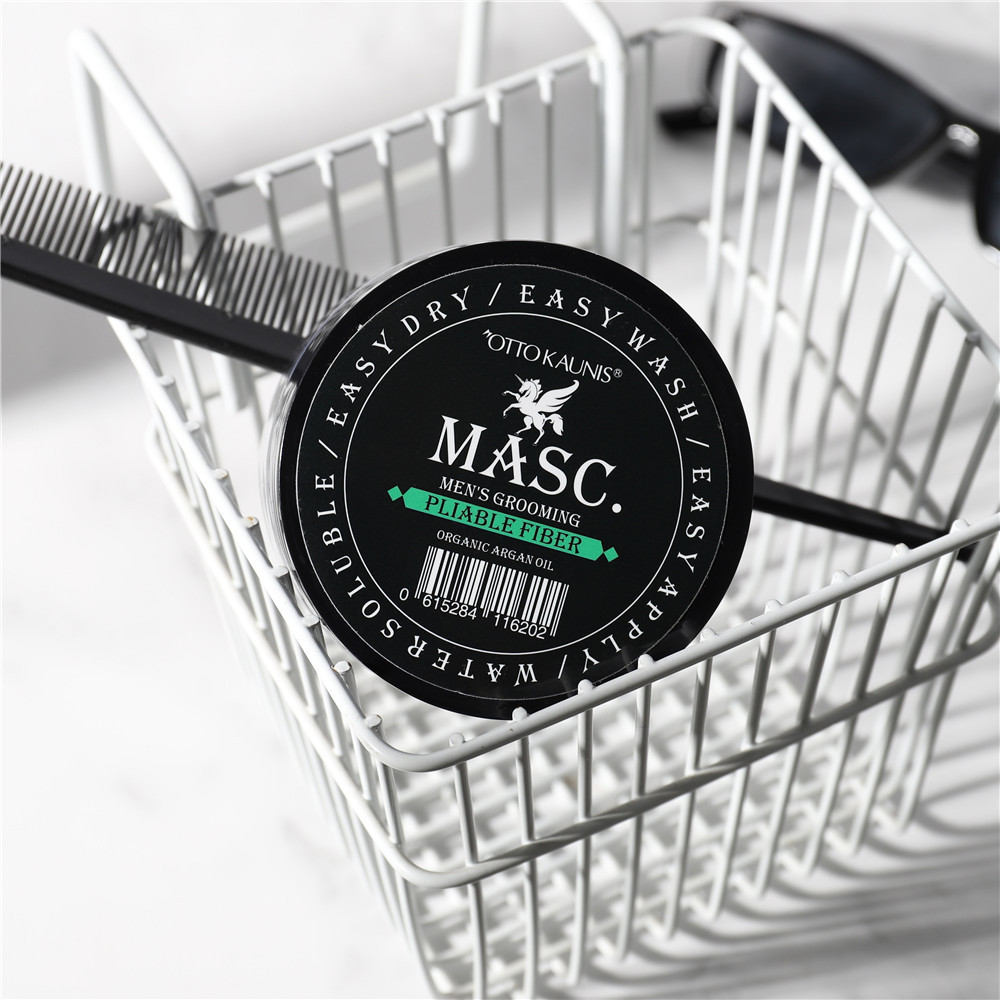 MASC Salon Professional Men Hair Pliable Fiber Organic Strong Hold Hair Styling Wax Men's Hair Care & Styling