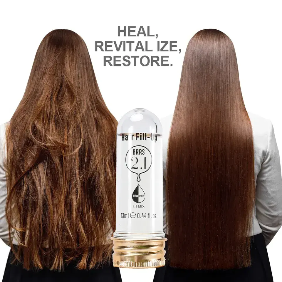 Natural New BRRS Series Liquid Wheat Protein Hair Ampoule Repairing Fill-Up Filler Silk Amino Acids Treatment for Damaged Hair