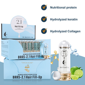 Best effect multiple protein moisturizing hair serum hydrolyzed collagen keratin hair treatment ampoules